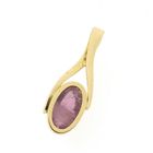 Image 6 of 18 carat gold pendant with pink tourmaline