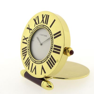 Image 2 of Louis Cartier pendulum clock; Travel clock / Table clock / Desk clock