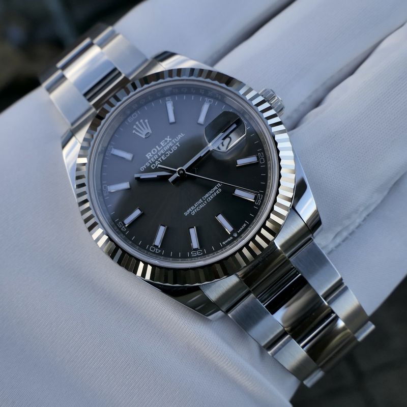 Image 21 of Rolex Datejust 41mm 'Rhodium' 126334; Automatic men's watch