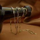 Image 2 of Gold twisted gourmet link necklace | 40.5 cm - 46 cm