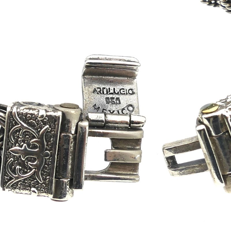 Image 5 of Silver Wide Fantasy/Fox Tail Link Bracelet