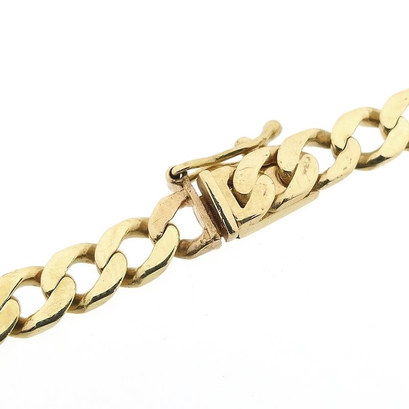 Image 3 of Solid gold gourmet link bracelet | 21.5 cm