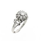 Image 1 of White gold ring set with diamonds