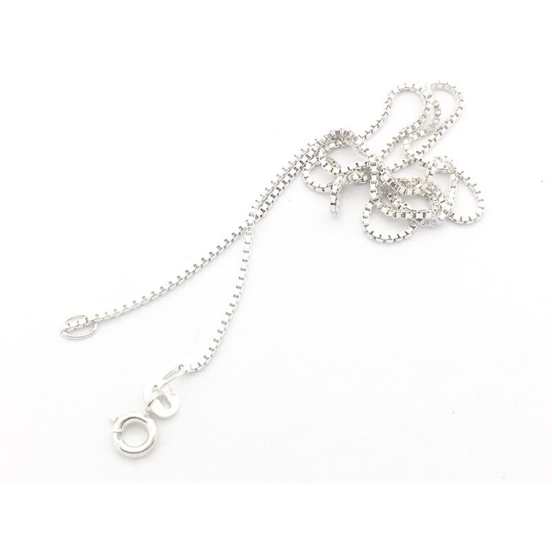 Image 7 of Silver gourmet link chain (suitable for a pendant) | 38 cm
