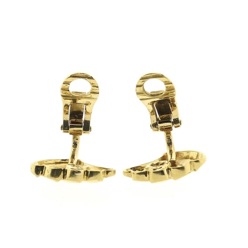 Image 8 of Vintage gold clip-on earrings