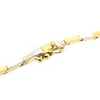 Image 7 of Bicolor Gold Bar Link Necklace with 0.25 ct Diamond; 18K; 46 cm