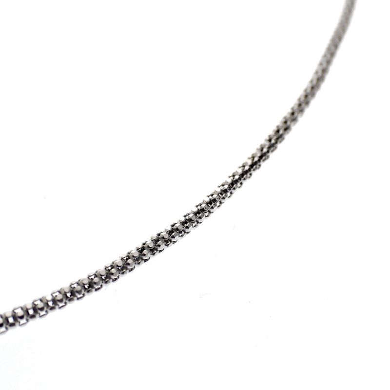 Image 3 of 18K white gold mesh necklace | 45 cm