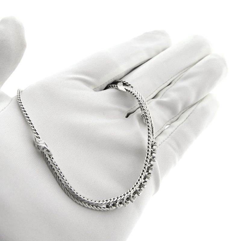 Image 9 of White gold necklace with diamonds