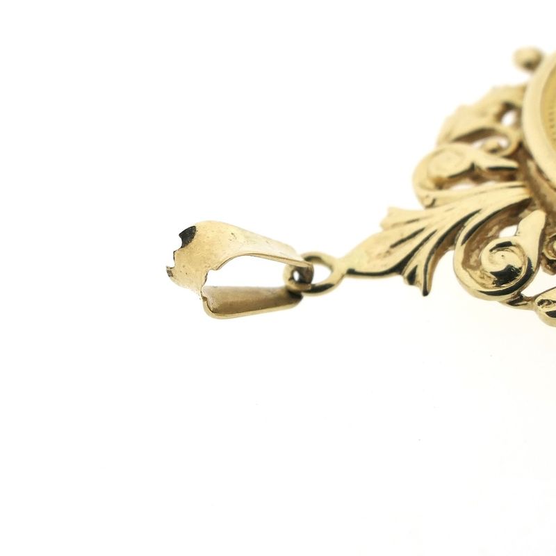Image 5 of Gold pendant of 10 guilder coin Queen Wilhelmina 1925