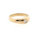 Afbeelding 4 van Gouden solitairring met diamant; 0,10 ct.