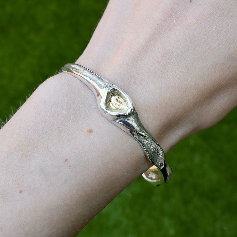 Image 3 of Silver fantasy slave bracelet | Ø 64 mm