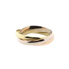 Image 3 of Tricolor Gold Ring; 14 Karat; Size 22.5