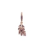 Image 1 of Pandora Moments dangle charm; Rose gold plated; Oak Leaf