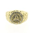 Image 3 of Gold ring with Mercedes logo