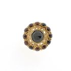 Image 3 of Gold entourage ring with garnet stones | Vintage