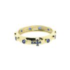 Image 3 of Gold plated ring with sapphire; Religious