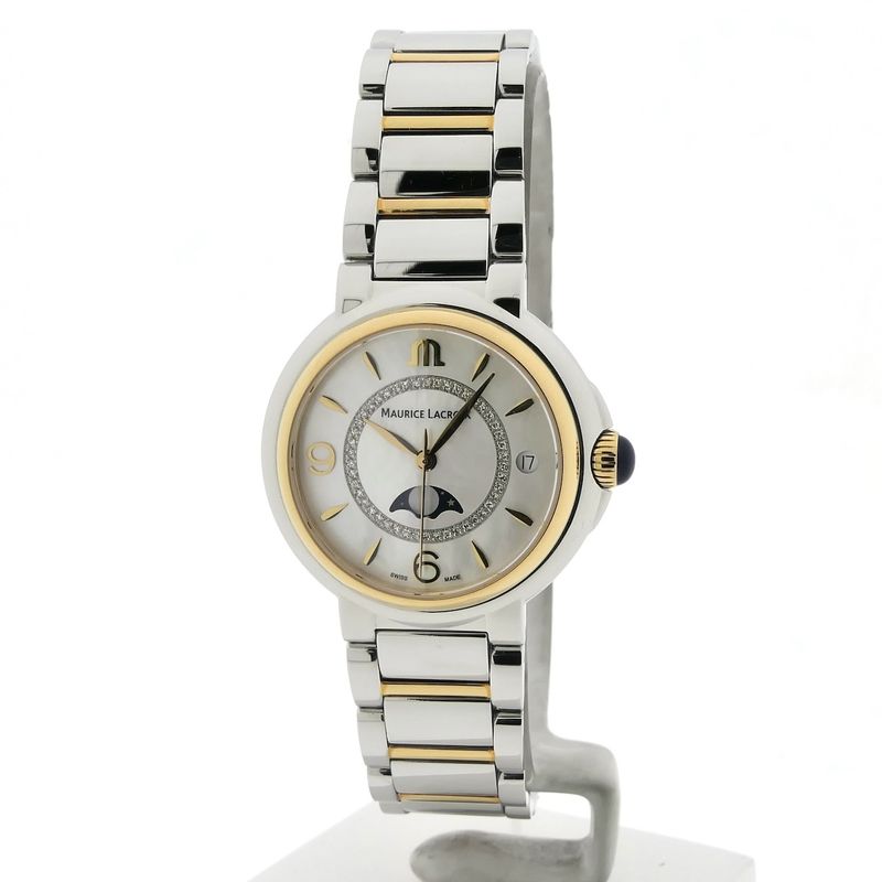 Image 1 of Maurice Lacroix Fiaba FA1084; Bi-color women's watch with diamonds and moon phase