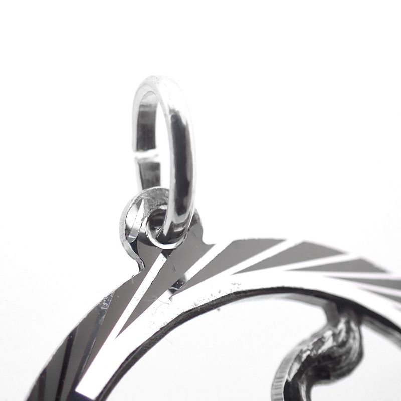 Image 4 of Silver zodiac sign pendant; Leo