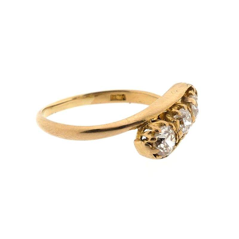 Image 6 of Gold ring with diamonds; 0.67 ct.