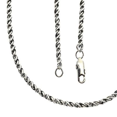 Image 1 of Silver cable chain | 45 cm