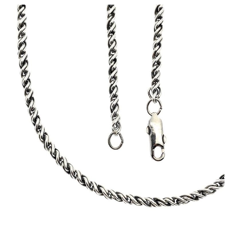 Image 1 of Silver cable chain | 45 cm