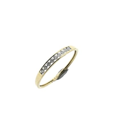 Image 1 of Gold ring/sliding ring with diamond | 0.045 ct.