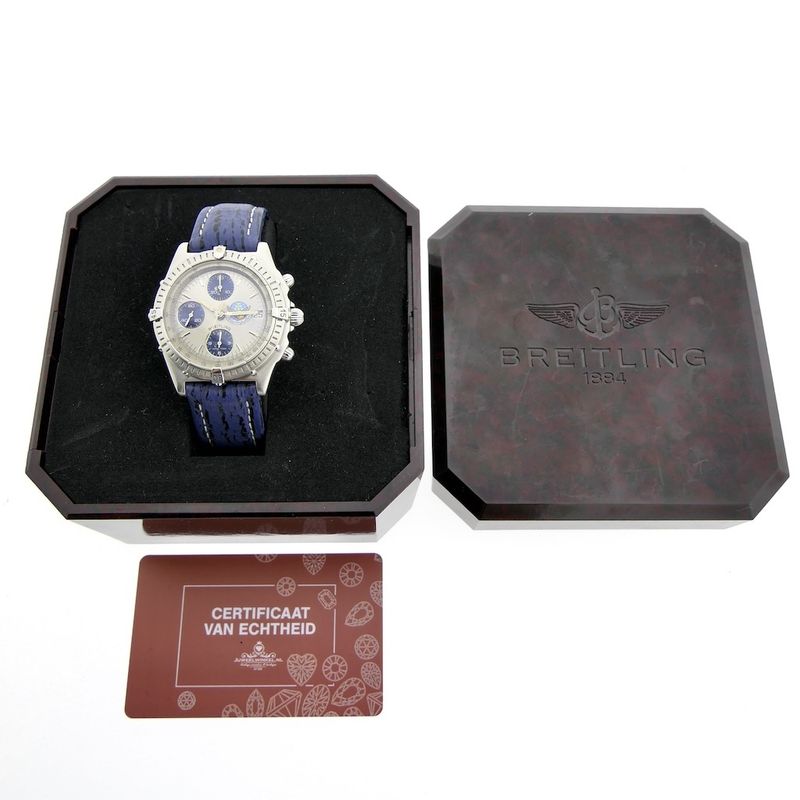 Image 5 of Breitling Chronomat 'Blue Impulse' Chronograph; Limited edition men's watch