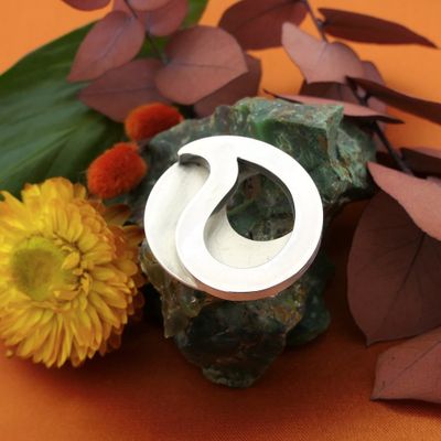 Image 2 of Silver modern brooch