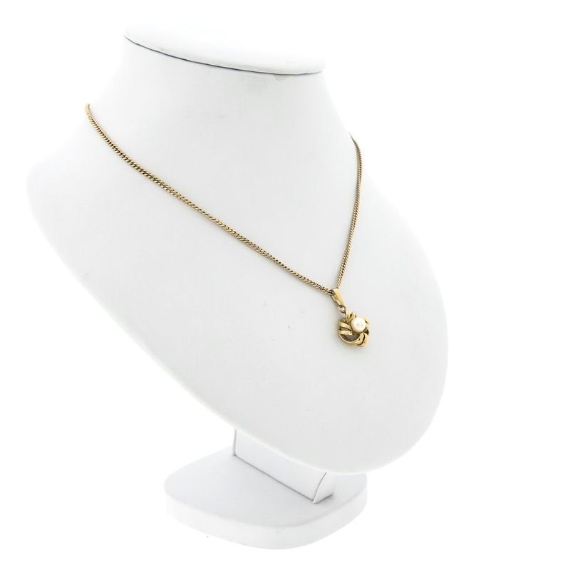 Image 7 of Vintage gold pendant with cultured pearl.