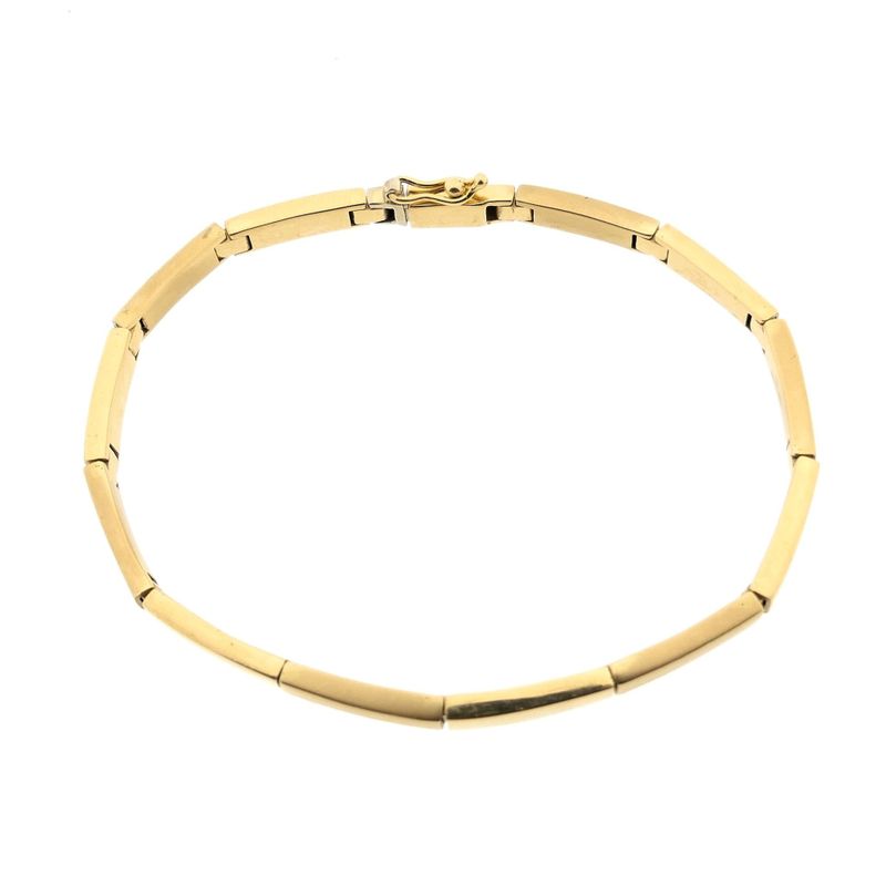 Image 4 of Gold bar link bracelet