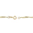 Image 3 of Gold twisted gourmet link necklace | 40.5 cm - 46 cm