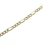 Image 3 of Gold subtle Figaro link bracelet | 20 cm