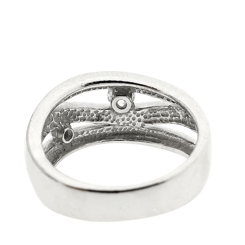 Image 5 of Silver ladies ring with zirconia