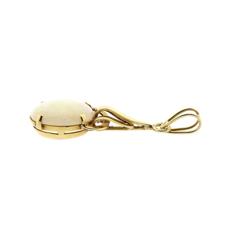 Image 10 of 14 Karat Gold Pendant with Opal