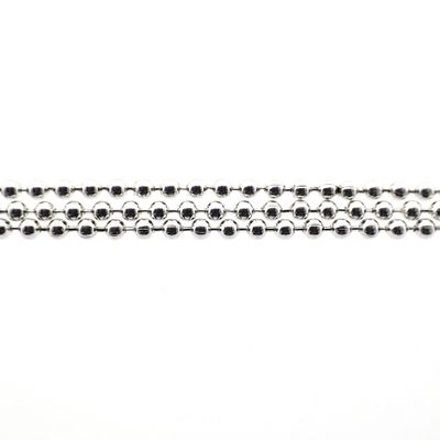 Image 2 of Silver bead link bracelet | 18.5 cm