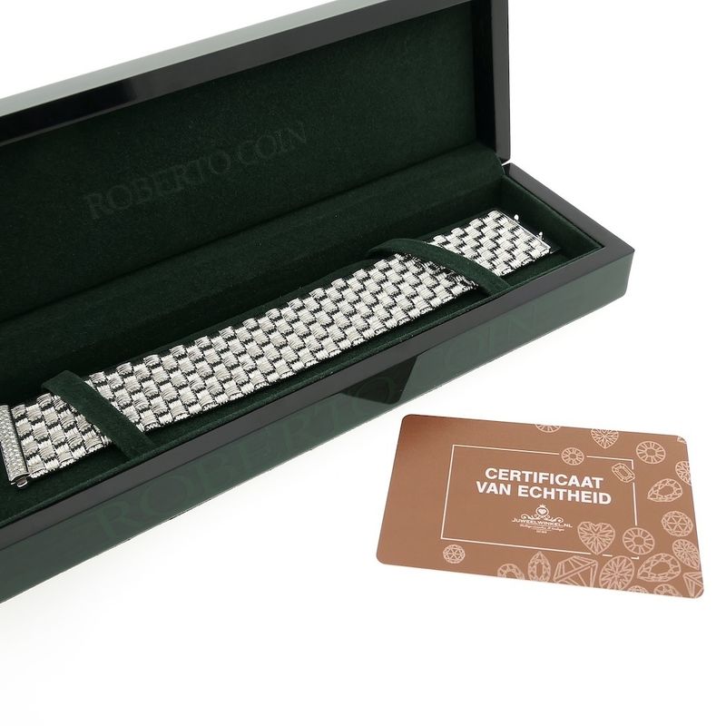 Image 15 of Roberto Coin white gold appassionata bracelet with ruby and diamonds; 0.43 ct.