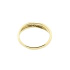 Image 7 of Gold solitaire ring with diamond; 0.04 ct.