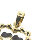 Image 6 of Two-tone gold heart pendant with zirconia