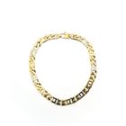 Image 3 of Two-tone gold navy link bracelet