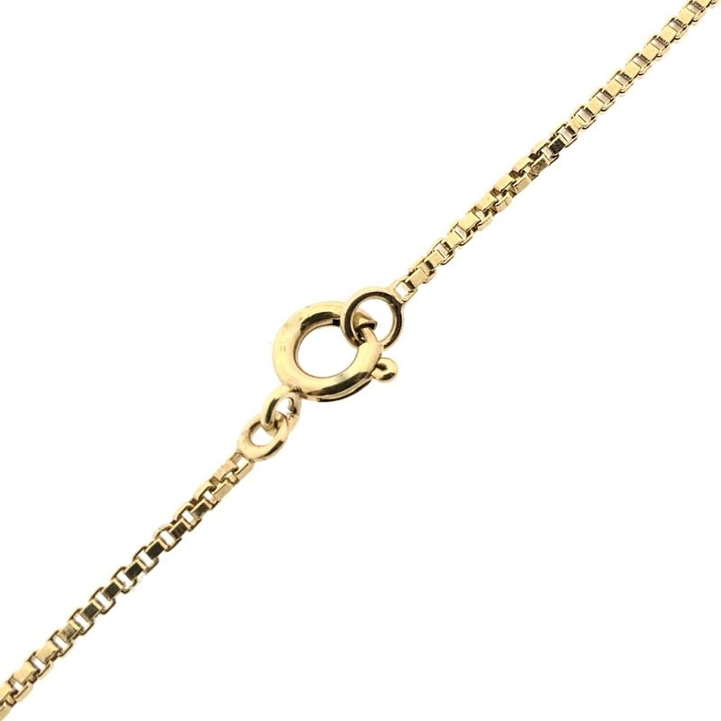 Image 5 of Antique gold necklace with garnet stones | 45 cm