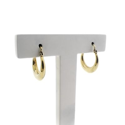 Image 1 of Gold subtle earrings | Ø 14.5 mm