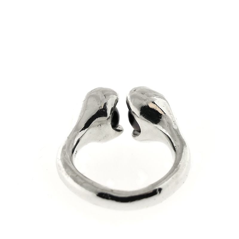 Image 6 of Silver ring from Israel with black pearls