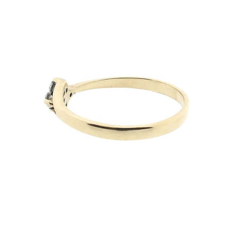 Image 6 of Gold subtle ring with zirconia