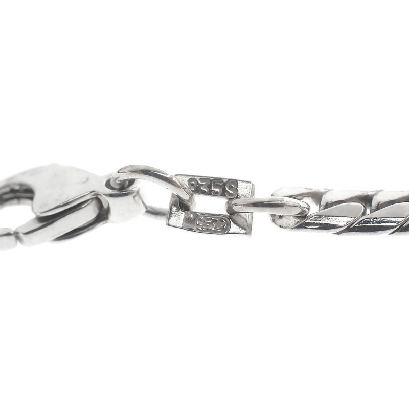 Image 9 of Silver necklace with fixed pendant | 43 cm