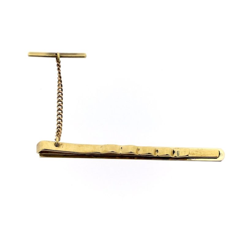 Image 5 of Gold tie slide with chain