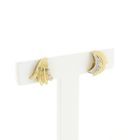 Image 3 of Gold fantasy stud earrings with diamond | 0.03 ct.