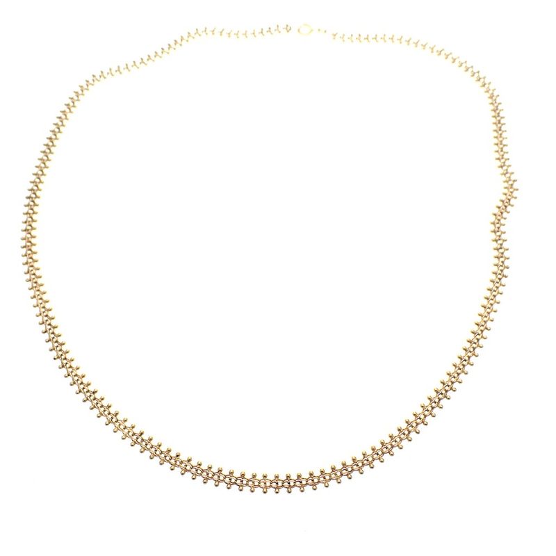 Image 4 of Golden fantasy link necklace | 47 cm