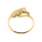 Image 4 of Gold ring with diamonds; Approx. 0.15 ct.