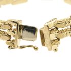 Image 6 of Vintage gold link bracelet; Flowers | 18 cm