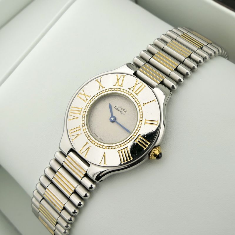 Image 12 of Cartier 'Must de Cartier 21' 9010; Bicolor dames horloge
